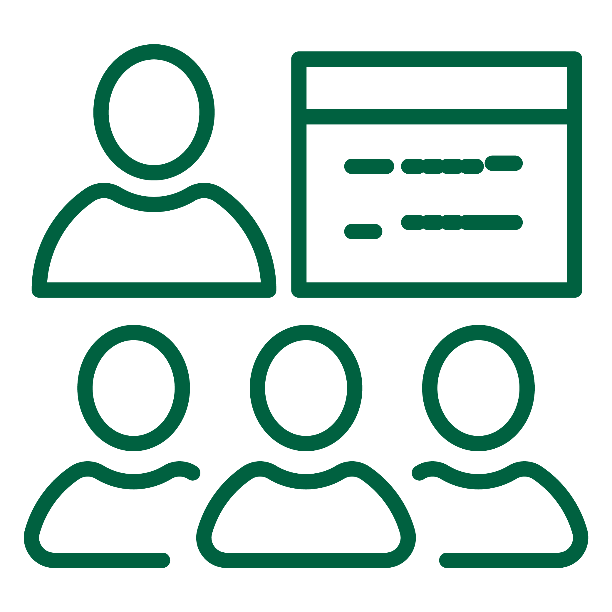 Infographic of person giving a presentation